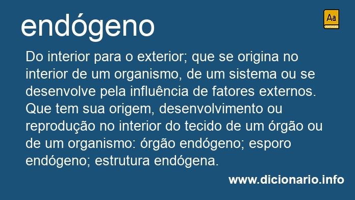 Significado de endgeno