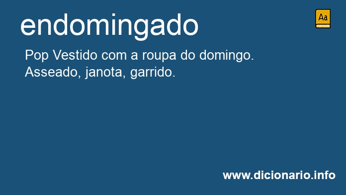 Significado de endomingada