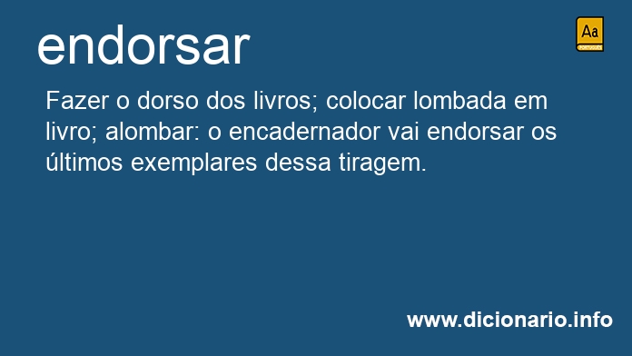 Significado de endorses