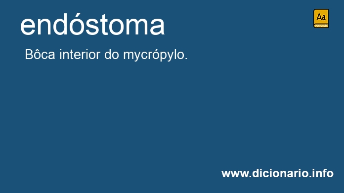 Significado de endstoma