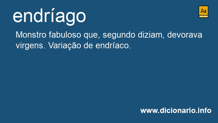 Significado de endrago