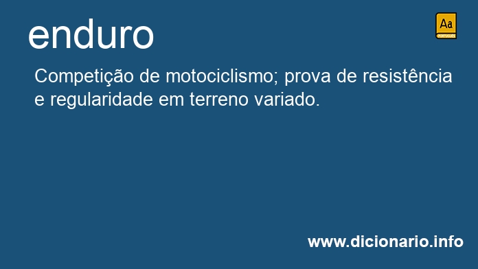 Significado de enduro