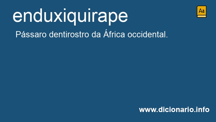 Significado de enduxiquirape