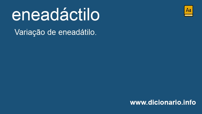 Significado de eneadctilo