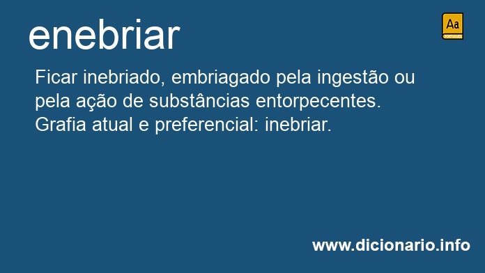 Significado de enebriar