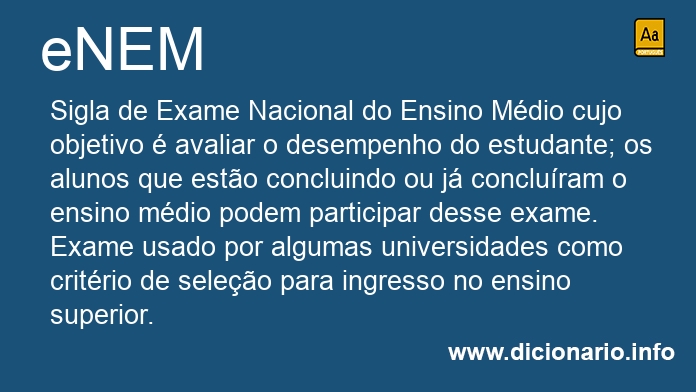 Significado de ENEM