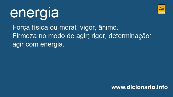 Significado de energia