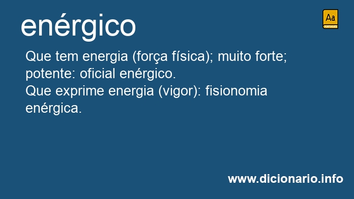 Significado de enrgicos
