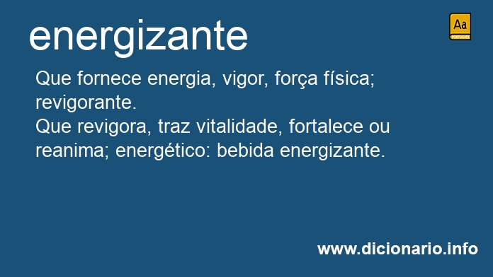 Significado de energizante