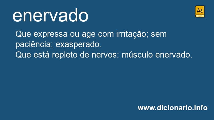 Significado de enervado