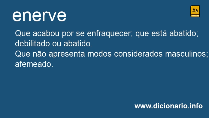 Significado de enerve