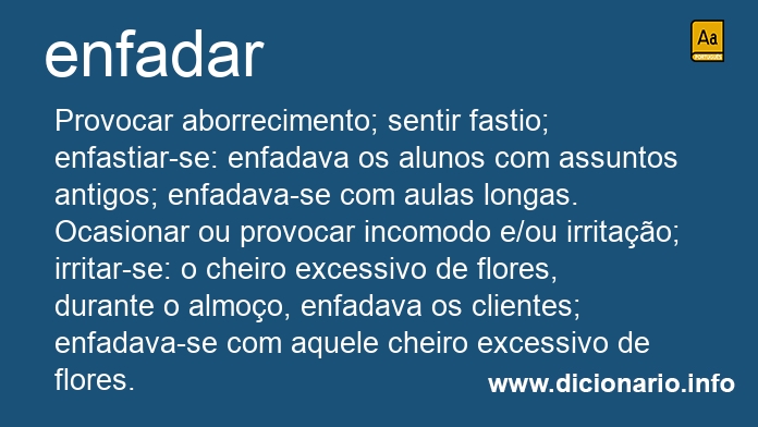 Significado de enfadai