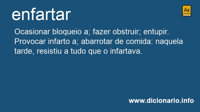 Significado de enfartam