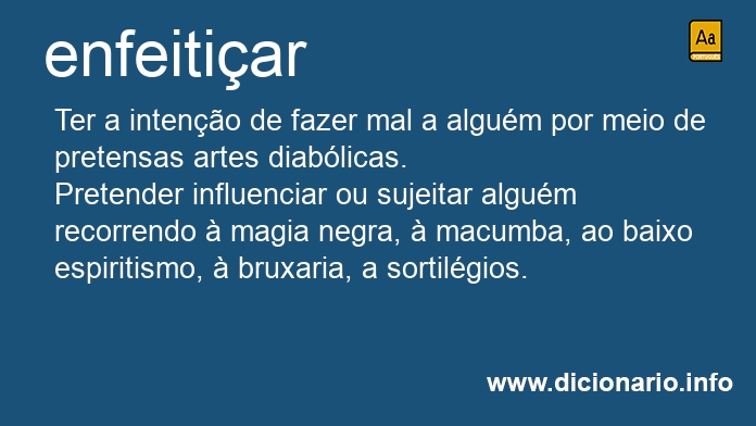 Significado de enfeitiares