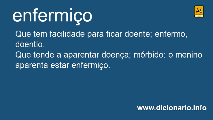 Significado de enfermia