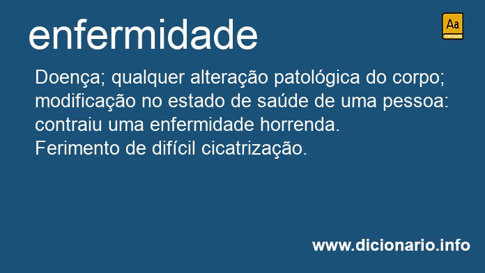 Significado de enfermidades