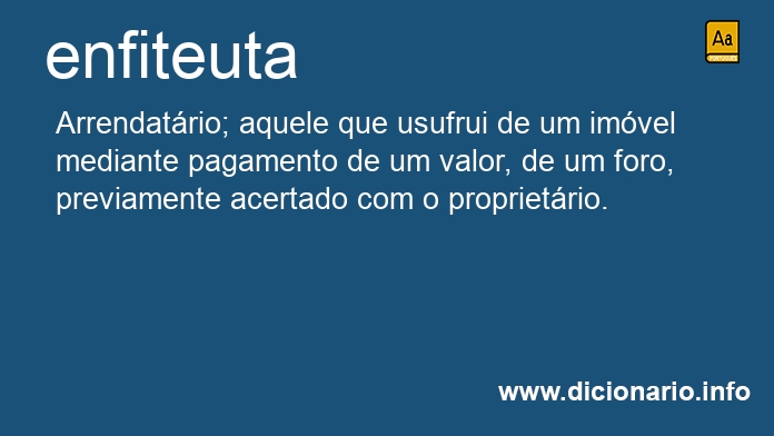 Significado de enfiteutas