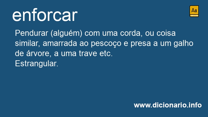Significado de enforquemos