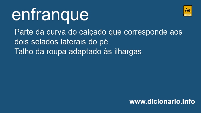 Significado de enfranques