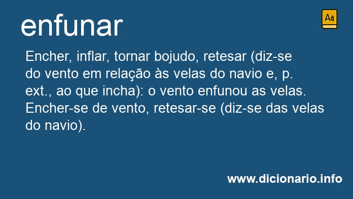 Significado de enfunar
