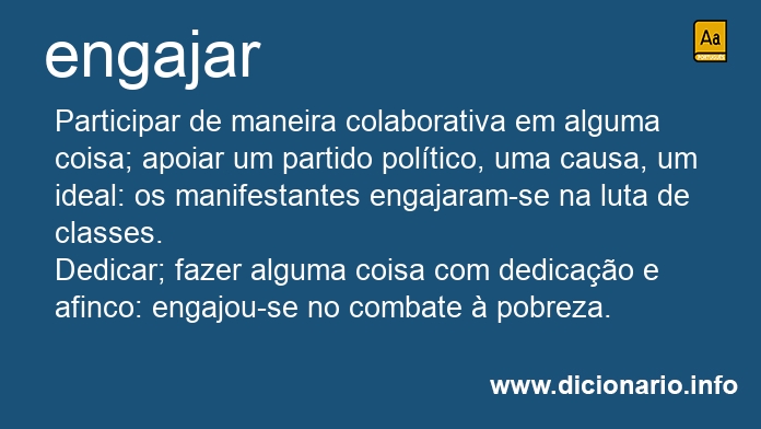 Significado de engajo