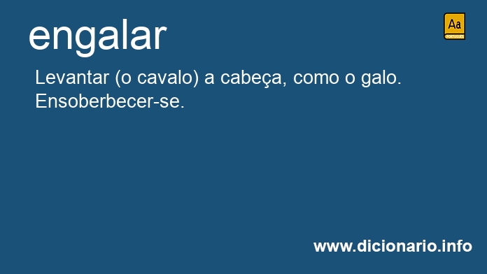 Significado de engalaria