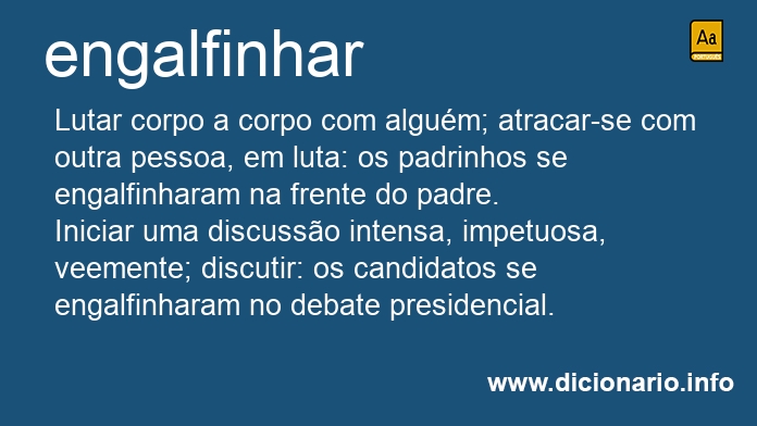 Significado de engalfinharemos