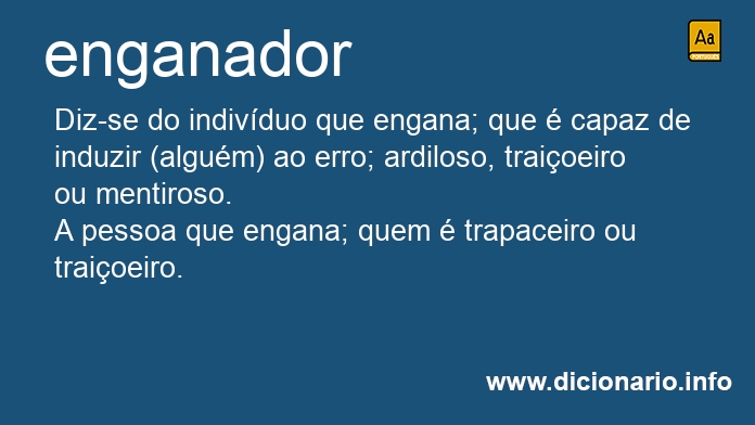 Significado de enganador