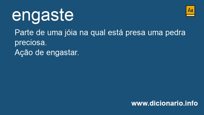 Significado de engaste