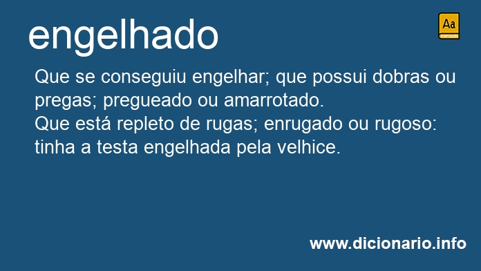 Significado de engelhado