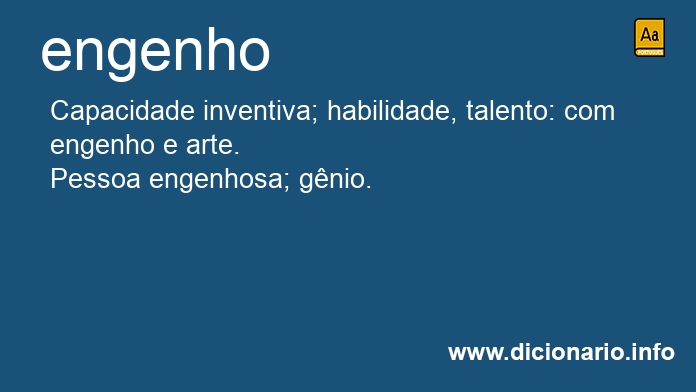 Significado de engenho
