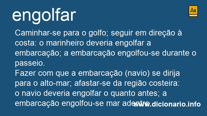 Significado de engolfar