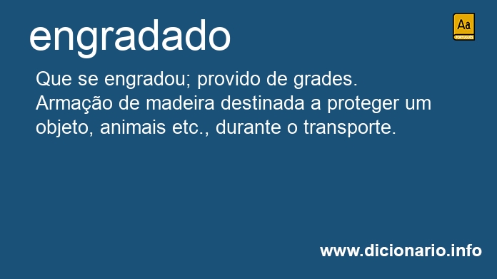 Significado de engradado