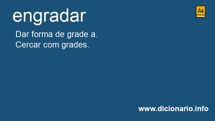 Significado de engradou