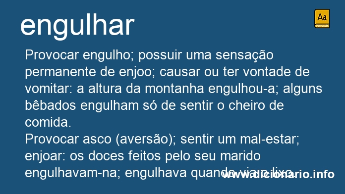 Significado de engulham