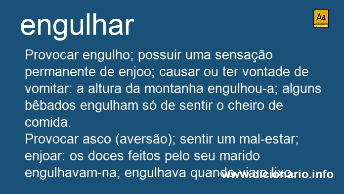 Significado de engulhar