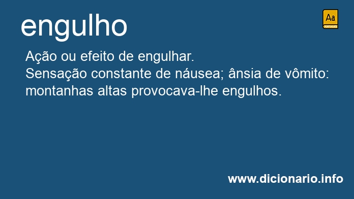 Significado de engulho