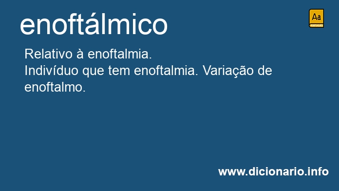 Significado de enoftlmico