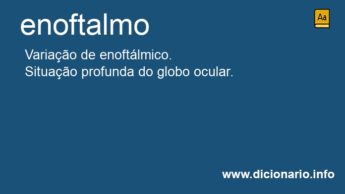 Significado de enoftalmo