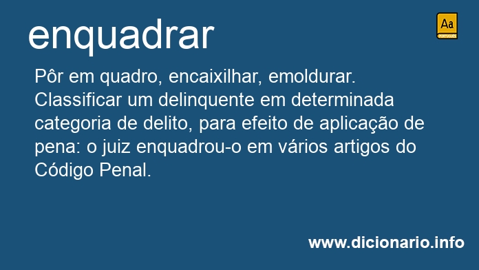 Significado de enquadrai