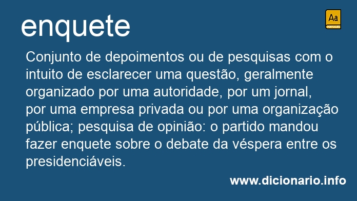 Significado de enquete