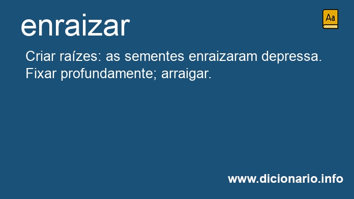 Significado de enraizai