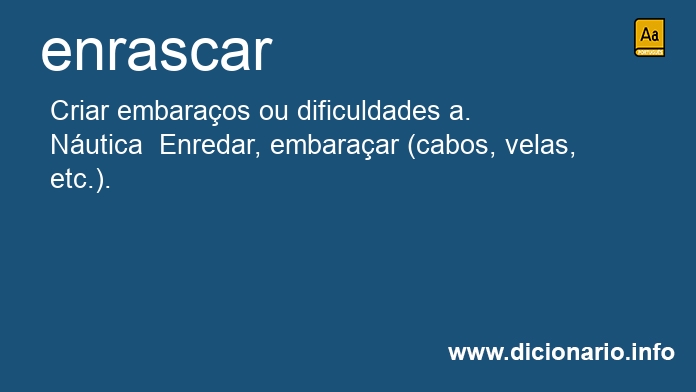 Significado de enrascam