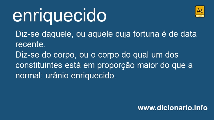 Significado de enriquecida