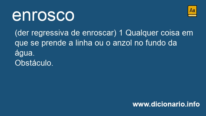 Significado de enroscos