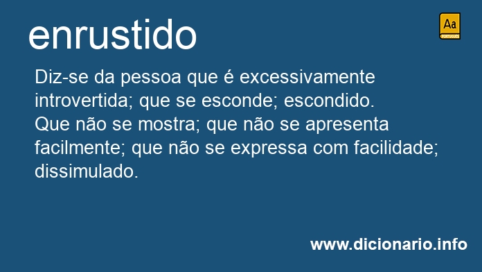 Significado de enrustidos