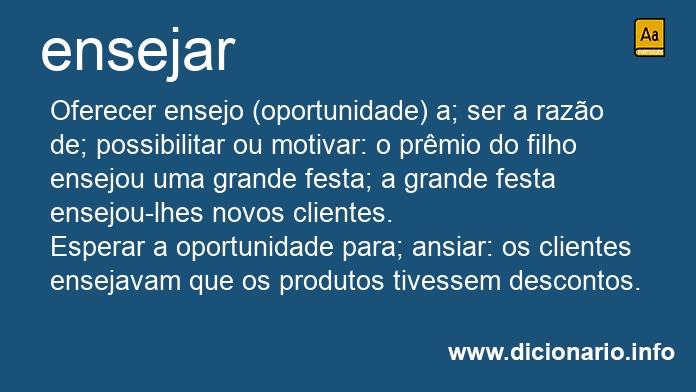 Significado de ensejam