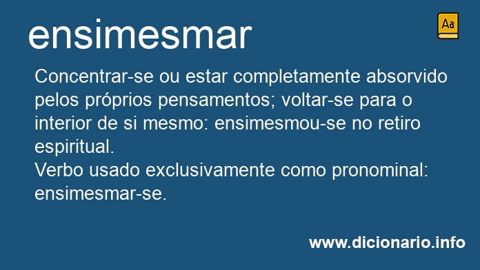 Significado de ensimesma