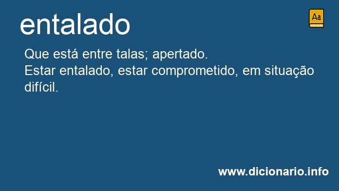 Significado de entalados