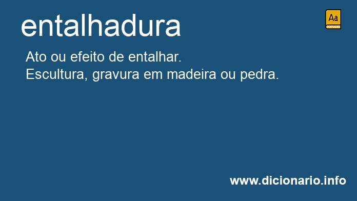 Significado de entalhadura